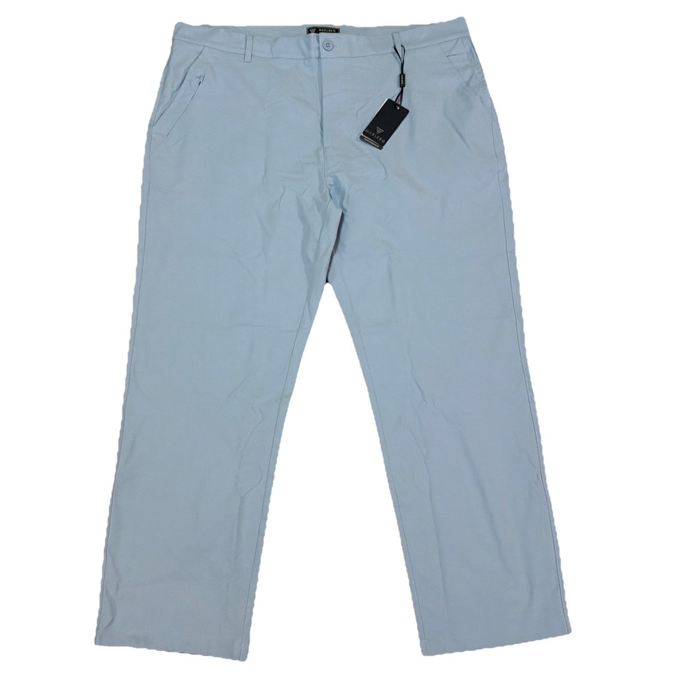 NWT MAELREG Performance Proflex Golf Pants  ‎ Size 40x30 Light Blue Stretch